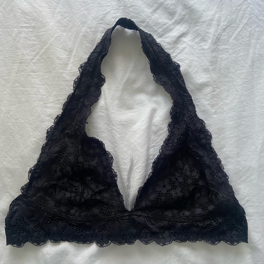 Free People Black Bralette
